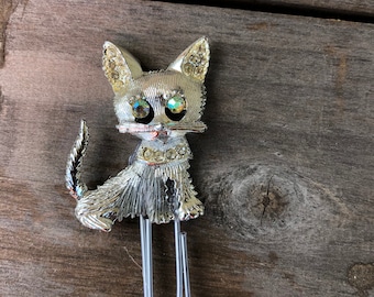 Sparkly eye Cat paperclip