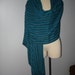 Hand Woven Turquoise Shawl