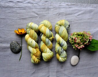 Sand 4ply- Hand Dyed Yarn - sock merino wool