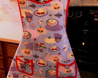 Retro Look "Diner" Apron - Fun and Flirty!