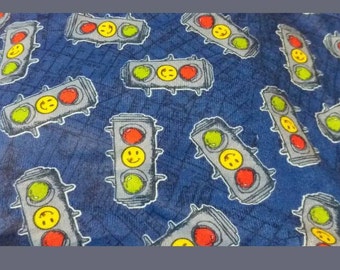 Signal Lights on Polyester Blend Fabric 58 x 60