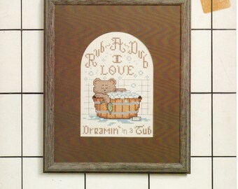 Rub-A-Dub Cross Stitch Pattern - Three Needles