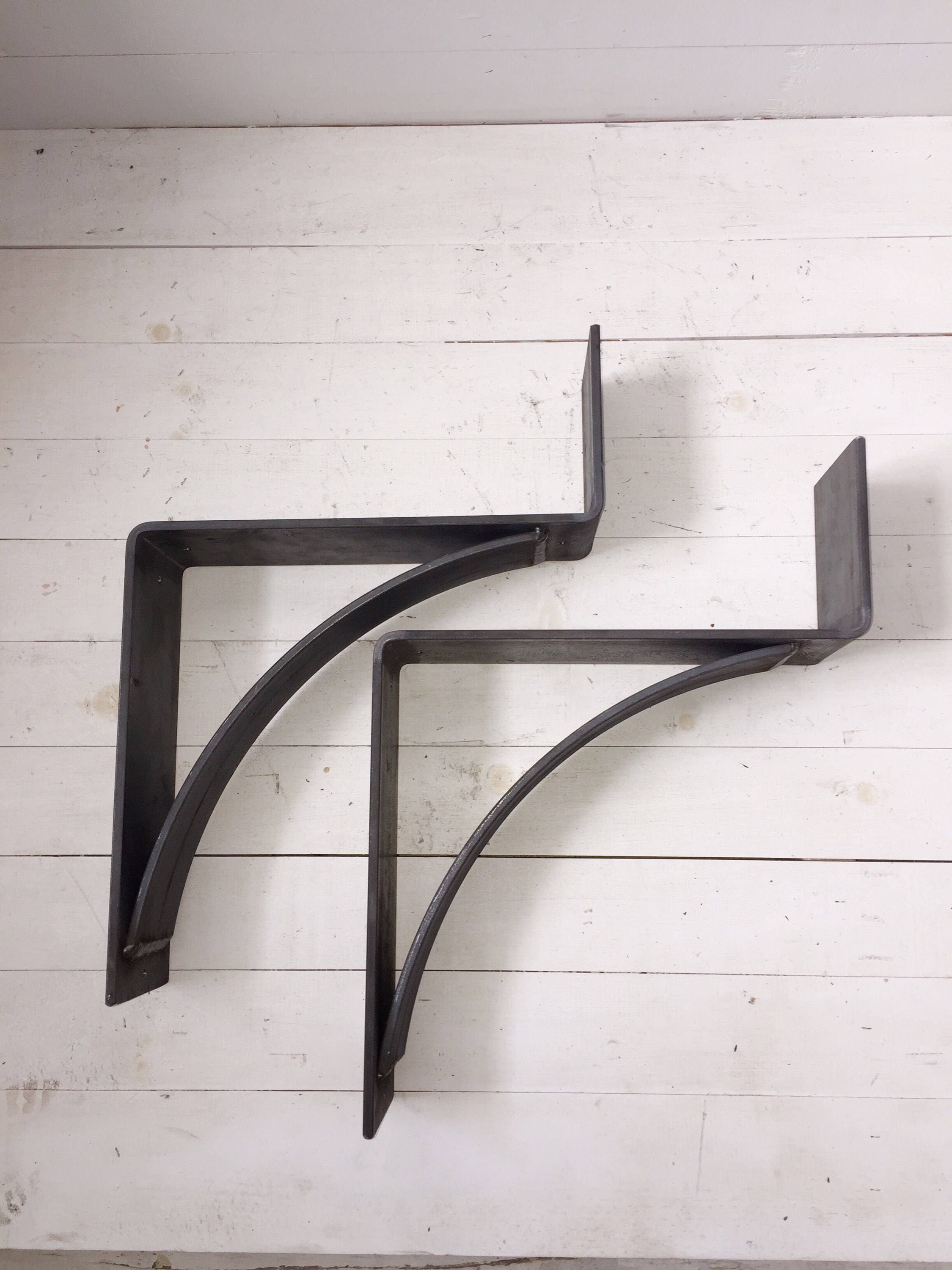 Shelf Bracket with Lip Ideal as Mantle Brackets or Wood Plank Shelf