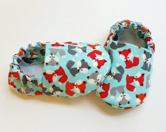 Baby Booties, Baby Gifts, Fox Baby Slippers, Baby Crib Shoes, Baby Moccs, Baby Shoes, Fox Baby Shoes, Animal Baby Slippers, Fox Baby Booties