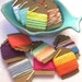 Cotton yarn scraps. 12 cards of cotton yarn. Yarn scraps for crochet and mixed media projects. Yarn lot. Mixed color yarns
