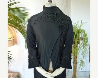ON SALE 1908 WORTH, House of Worth, antique silk Jacket, antique Coat, Edwardian Coat, Antike Jacke, antiker Mantel