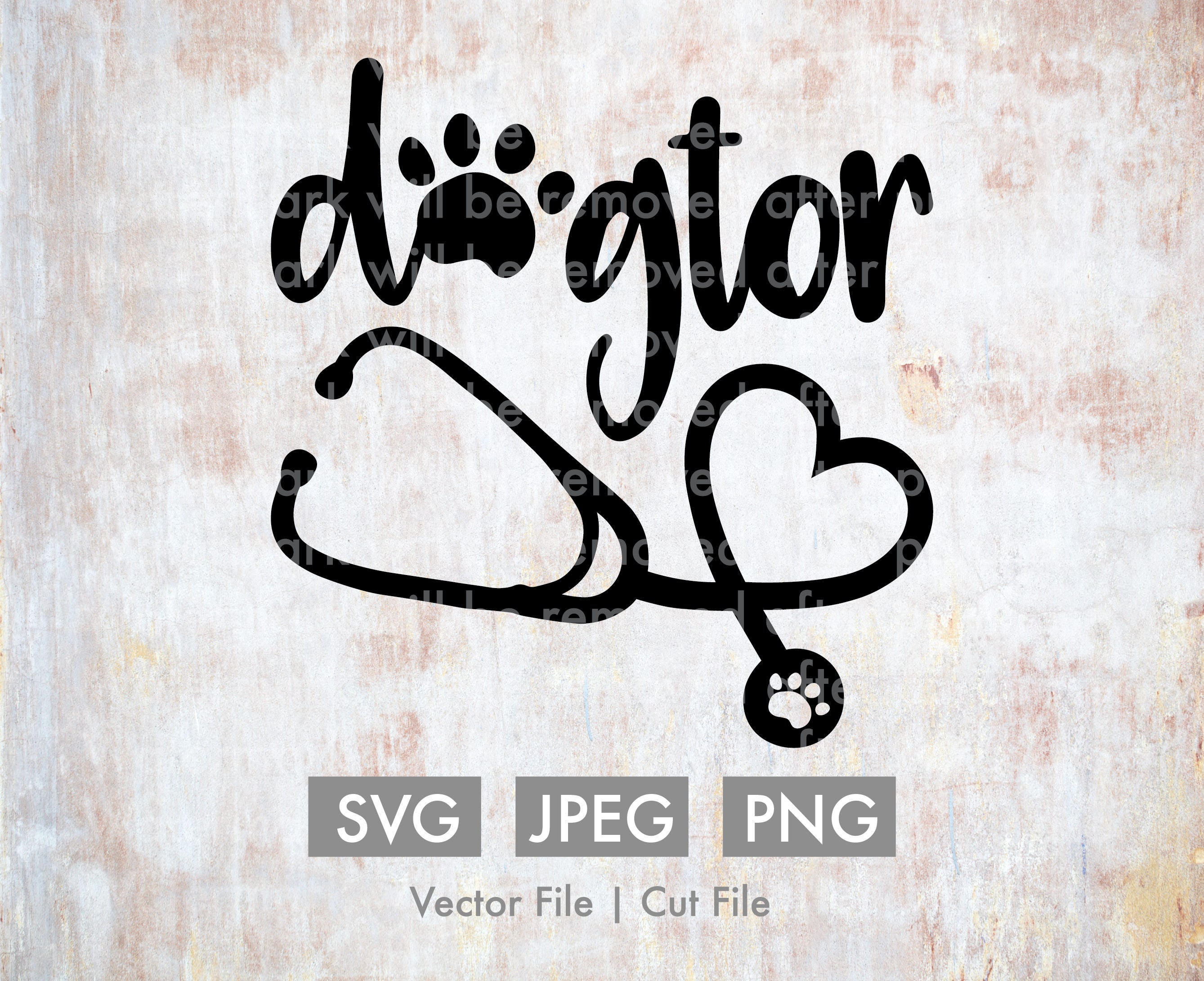 Download Dogtor Vet Cut File/Vector Cricut Silhouette SVG JPEG