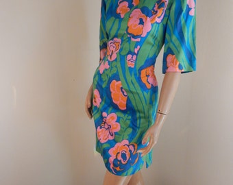 alice vintage dress, polished cotton, hawaiiana, hawaiian dress