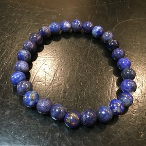 Lapis Lazuli Bracelet - Healing Crystal Bracelet - Lapis Lazuli Jewelry - Lapis Lazuli elastic bracelet - Lapis Lazuli jewelry - blue stone