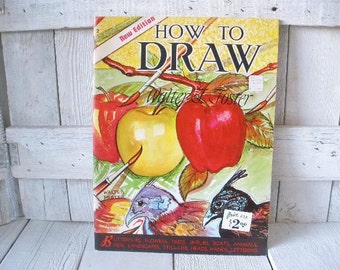 Vintage drawing book art instruction Walter Foster 1960s- free shipping US