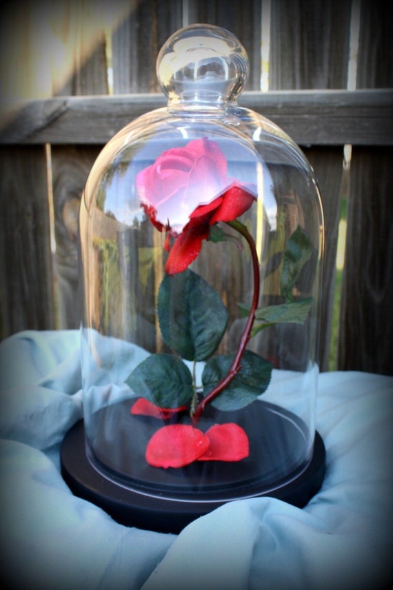 Beauty Beast Enchanted Rose Dome Life Size Prop Replica