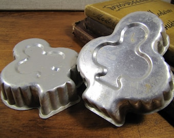 Clover Shaped Aluminum Gelatin Molds - Set of Two (2)