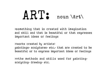 definition of the word art