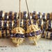 Tanzanite Crystal Rhinestone Balls - Swarovski Crystal Beads For Jewelry Making - 10mm Round Bling Balls - Gold Findings - CHOOSE AMOUNT