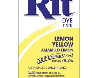 LEMON YELLOW Rit Dye Fabric Dye Rit Dye Powder Fabric Dye