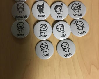 Binding of Isaac 14 Badge Set