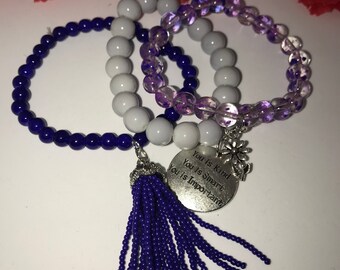 Beaded bracelet set, stack bracelets, bracelet stack