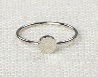 Circle Midi Vintage Ring Silver Knuckle Ring US Womens Sizes 7D