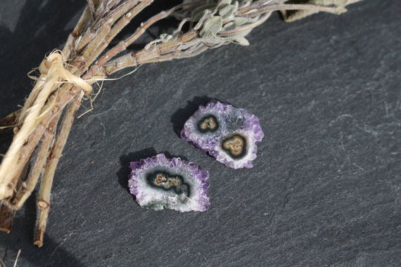 Amethyst Stalactite Set, Stalactite Slice, Crystal Flower, Amethyst Slice, Raw Amethyst, Druzy Stalactite, Spirt Quartz, DIY, Bohemian