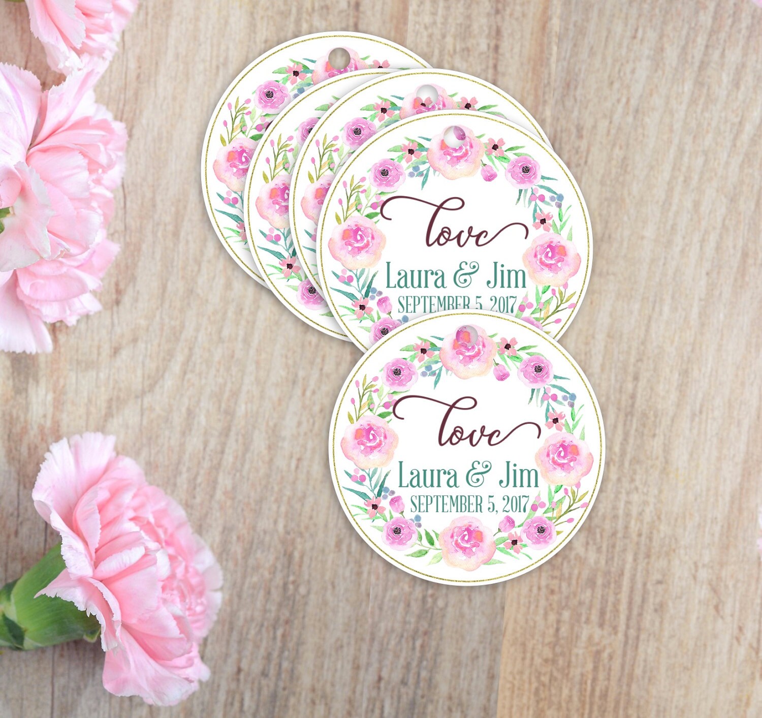 Personalized Wedding Favor Tag Printable Wedding Favour Tag