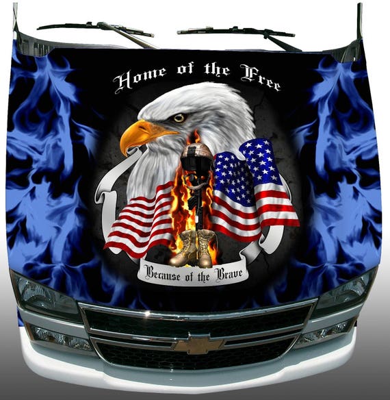 Soldier home free brave patriotic eagle head american flag