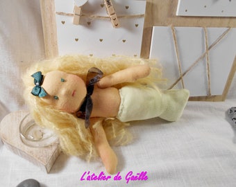 Mermaid Waldorf 24 cm doll 100% eco-friendly, natural doll, fabric, environmental, organic doll
