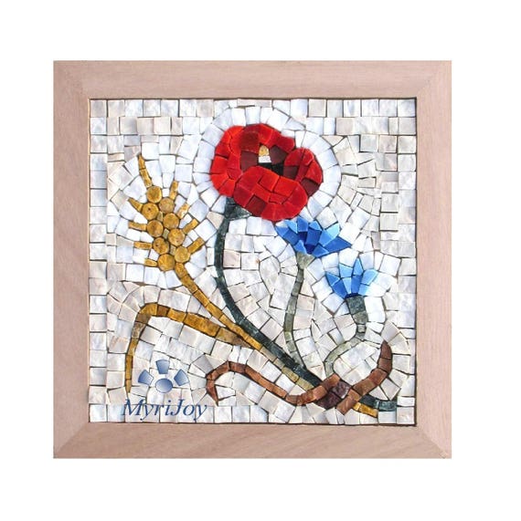 DIY Mosaic craft kit for adults Summer Mosaic art project