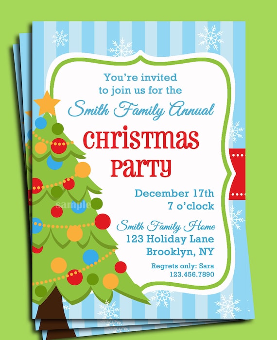 christmas luncheon invitation