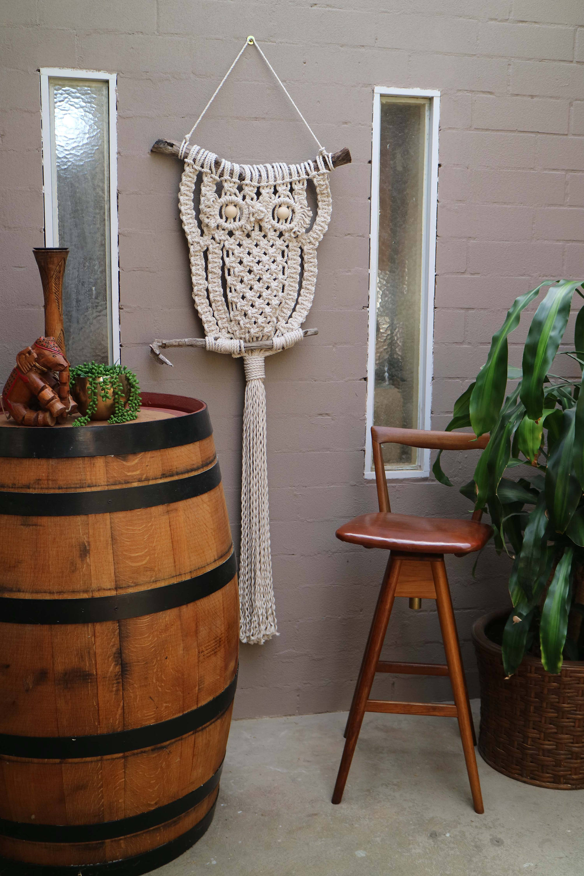 Big Al Large Owl Wall Hanging DIY Big Al Large Owl Wall Hanging DIY