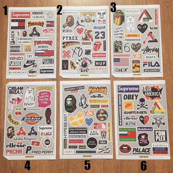 stickers supreme vans stickers supreme vans