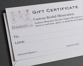 Custom Couple Fashion Illustration-Gift Certificate-Brooke Hagel