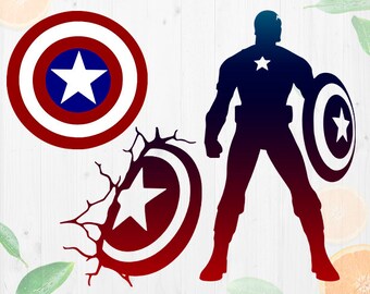 Download Captain america svg | Etsy