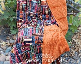 Weighted Blanket, Adult, Twin Size, Autism, SPD, Sensory, Cotton Weighted Blankets, Sleep, PTSD, Insomnia, Depression, Books