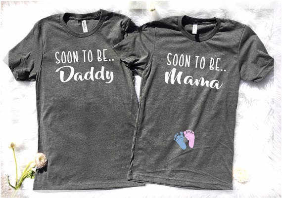 pregnancy announcement couple shirts