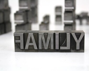 Pick your Letters / Large Vintage Alphabet Metal Type Letterpress / One Inch Type