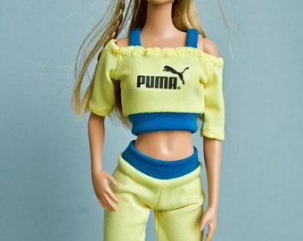 Barbie clothes - Barbie top & Barbie leggins Fashion Royalty doll clothes Collectible doll clothes