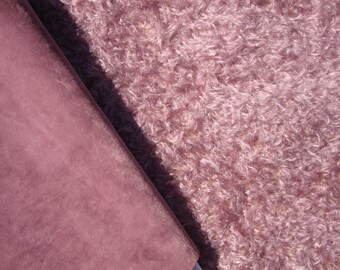 Steiff-Schulte Medium Dense Antique Curled Mohair with Matching Mini Plush Footpad Fabric, 23mm Pile - Fat 1/8th of a Metre