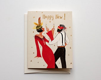 Happy New - Gatsby New Year Card