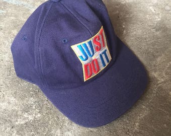 Vintage 90s Nike swoosh just do it hat