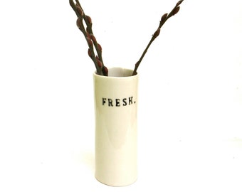 fresh ... hand built porcelain vase ... vessel