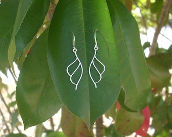 Silver Wing Earrings. Wing Earrings. Wing Jewelry. Feather Earrings. Wings.