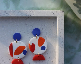 Abstract Earrings / Geometric Earrings / Statement Earrings / Dangle Earrings / Bold Earrings / Festival Earrings