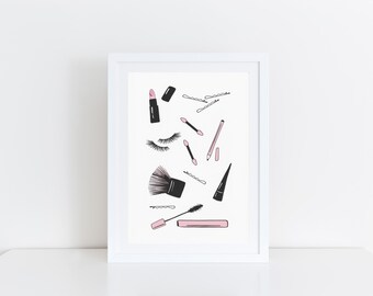 girly art print etsy