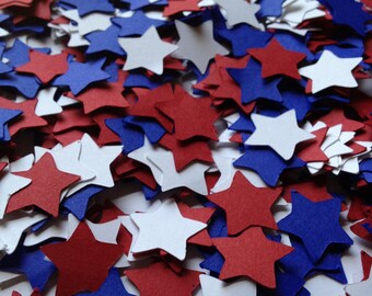 300 Star Confetti Pack: 4th of July, Independence Day, Baby Shower, Custom Party Confetti, Scrapbooking, Weddings, Table Decor