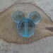 Pearl blue acrylic Mickey head