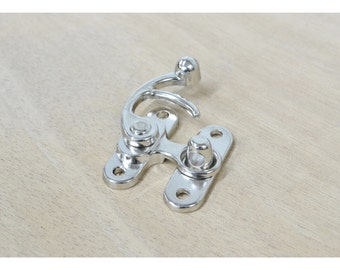 1 1/4" NICKEL Plated Lock Purse Fastener Latch Renaissance Hardware - 53232