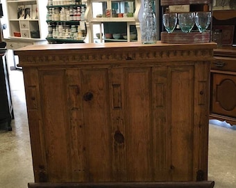 Rustic Bar With Footrail for a Mancave