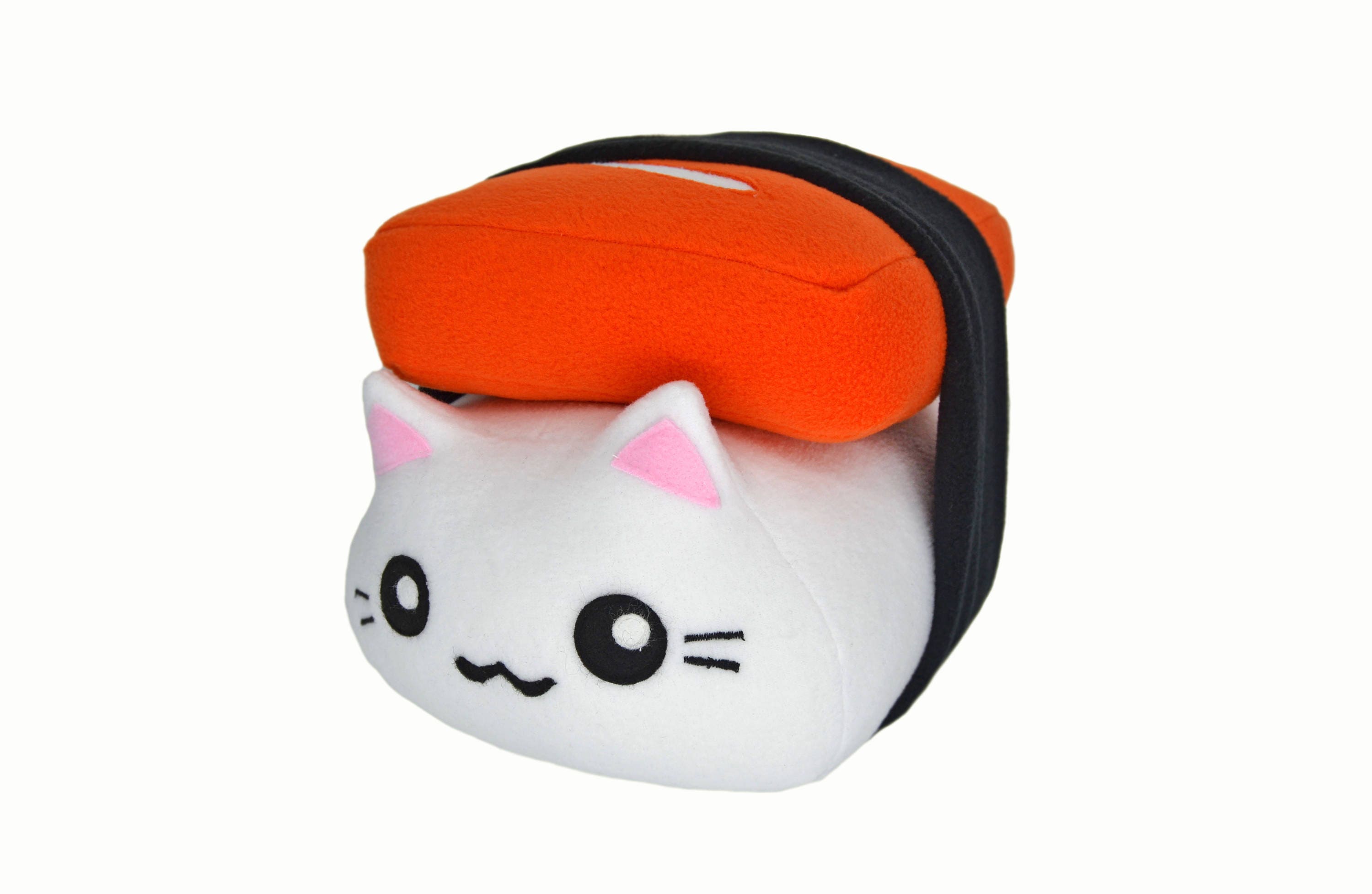 Sushi cat plushie handmade pillow meow kitty food maki tuna