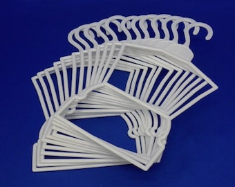 Doll Clothes Hangers- for American Girl Doll Clothes- Lot of 12 Plastic Outfit Hangers Fit AMERICAN GIRL DOLL Clothes