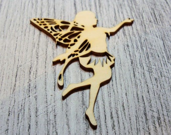 Little fairy 1086 a cut out of wood for your creation